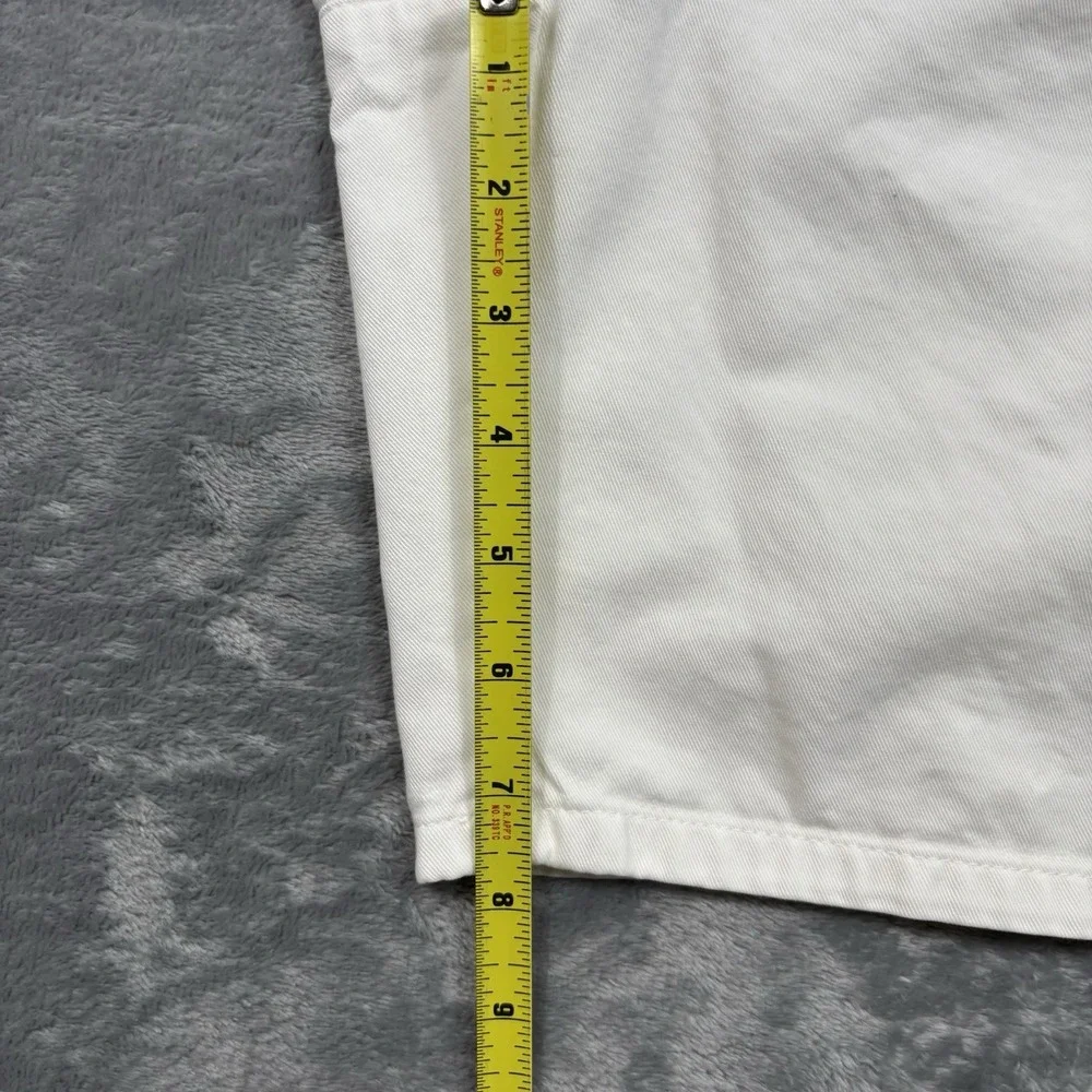 Polo Ralph Lauren Mens 34 White Pleated Classic Golf Shorts Preppy Old Money 90s